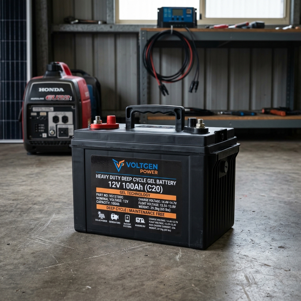 Heavy Duty Deep Cycle Gel Battery 12V 100Ah